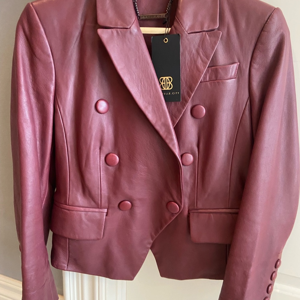 Brand new Bagatelle City leather blazer size xs - Picture 2 of 6